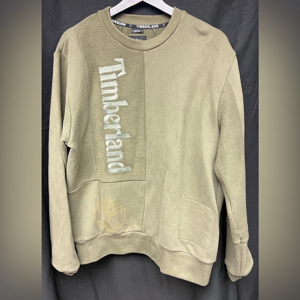 Timberland x Christopher Raeburn Crewneck, Green‎ Men's Sweatshirt, Rare, Y2K